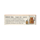 Sweet Tea Definition Wooden Sign | Wall Art Print on Real Wood | Southern Living Home Decor
