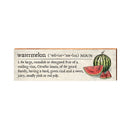 Watermelon Definition Wooden Sign | Wall Art Print on Real Wood | Home Decor