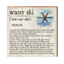 Water Ski Definition Wooden Sign | Wall Art Print on Real Wood | Lake House Home Decor