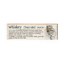 Whiskey Definition Wooden Sign | Wall Art Print on Real Wood | Home Decor