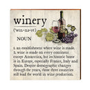 Winery Definition Wooden Sign | Wall Art Print on Real Wood | Home Decor