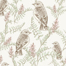 Stylish Vintage Wallpaper with Birds