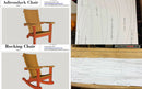 Combo Adirondack Package Chair and Rocker w/ paper templates for both - Classic Style