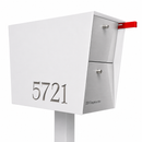 UpTown Box Locking Package Dropbox in WHITE - Modern Mailbox