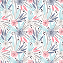 Voguish Light Floral Wallpaper