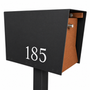 Uptown Box-2.0 in TEXTURED MATT JET BLACK - Modern Mailbox