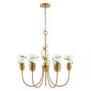 26 Inch Uriah 5-Light Golden Chandelier