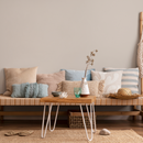Solid Color Wallpaper with a Minimalist Style in Pastel Gray - D419