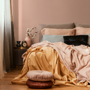Solid Color Wallpaper in a Warm Cashmere Pink - D438