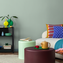 Modern Solid Color Wallpaper with a Minimalist Aesthetic in Light Green - D467
