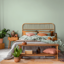 Modern Solid Color Wallpaper with a Minimalist Aesthetic in Light Green - D467