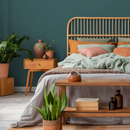 Solid Color Wallpaper in Dark Teal - D470
