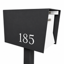 Uptown Box-2.0 in TEXTURED MATT JET BLACK - Modern Mailbox