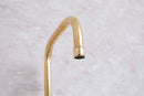 Unlacquered Brass Kitchen Faucet,  Ball Center Kitchen Bridge Faucet