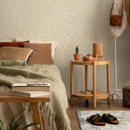 Animal Print Wallpaper with Organic Motif in Tan and Light Beige - D855