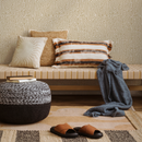 Animal Print Wallpaper with Organic Motif in Tan and Light Beige - D855