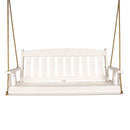 Amish Casual 4 Foot Semi-Solid White Mission Porch Swing