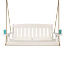 Amish Casual 4 Foot Semi-Solid White Mission Porch Swing