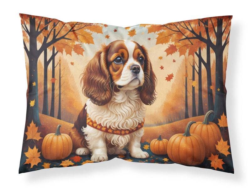 Cavalier Spaniel Fall Fabric Standard Pillowcase