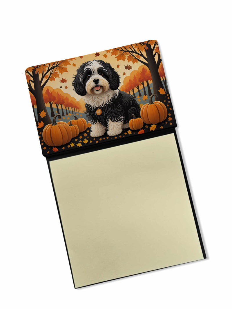 Havanese Fall Sticky Note Holder