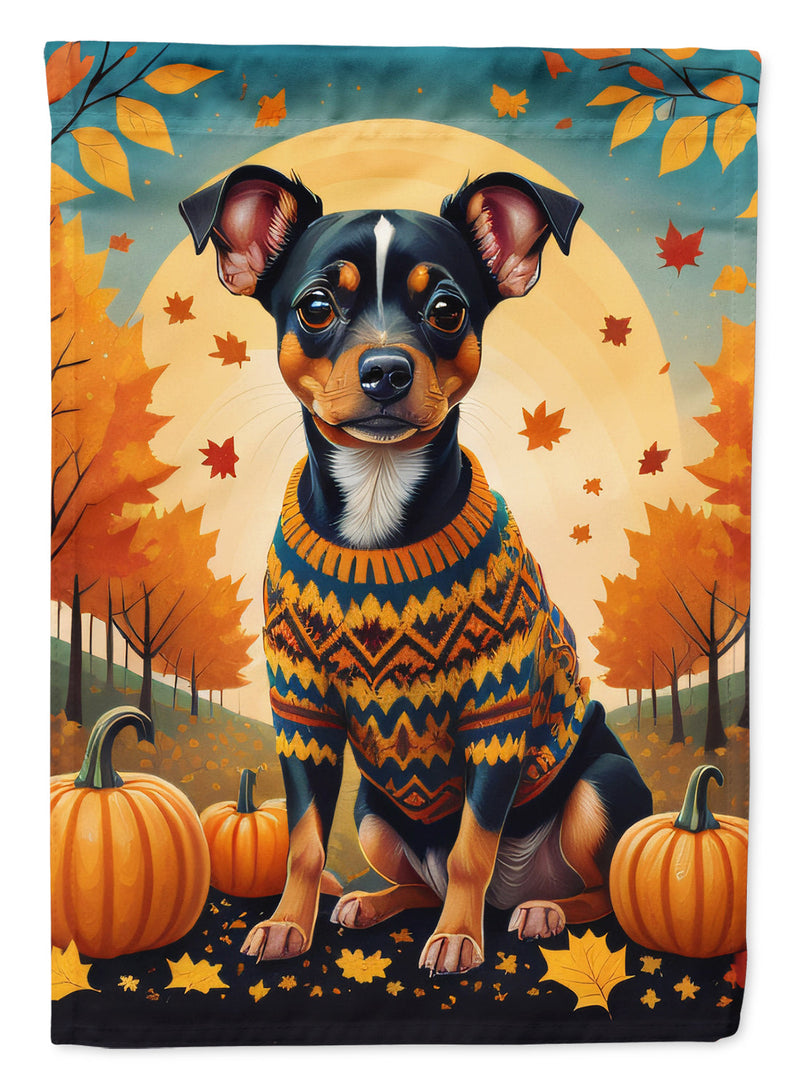 Miniature Pinscher Fall House Flag