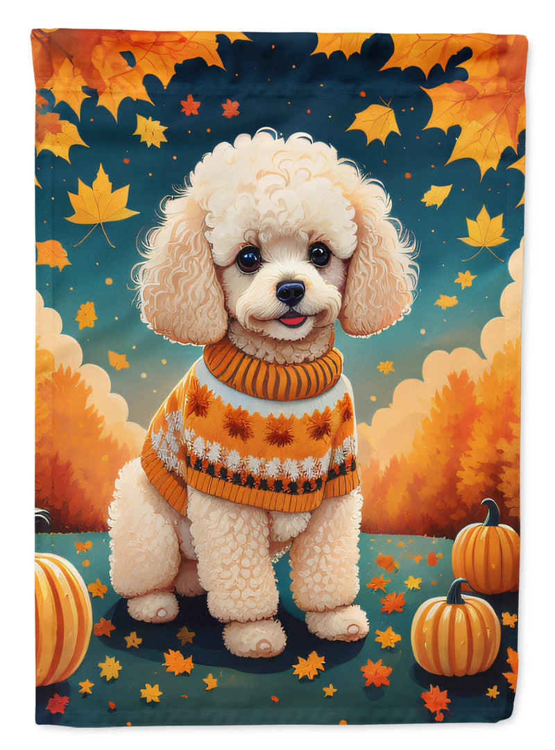 Poodle Fall House Flag