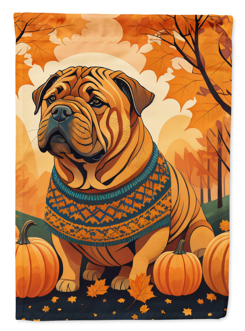 Shar Pei Fall House Flag