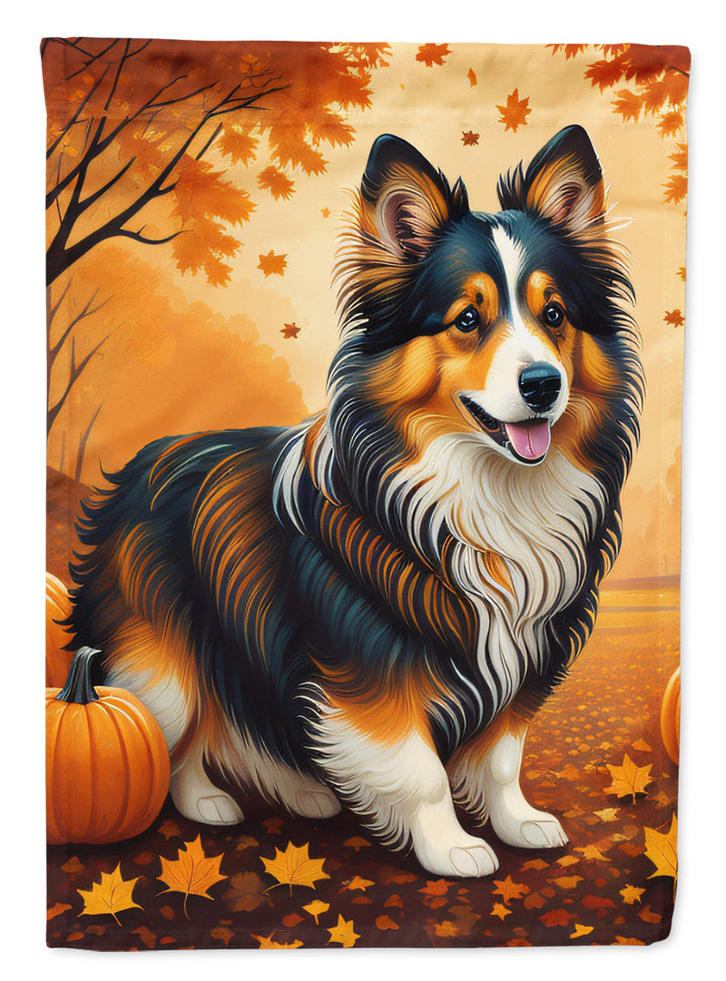 Sheltie Fall House Flag