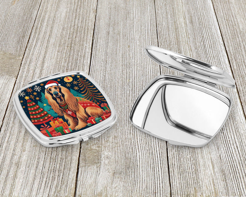 Afghan Hound Christmas Compact Mirror