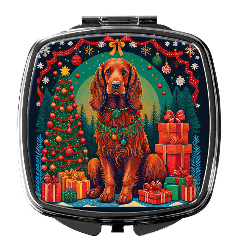 Irish Setter Christmas Compact Mirror