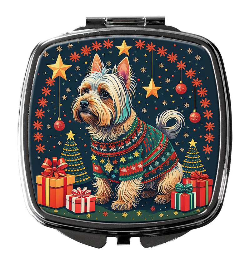 Silky Terrier Christmas Compact Mirror