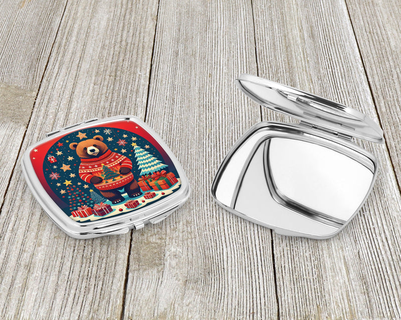 Bear Christmas Compact Mirror