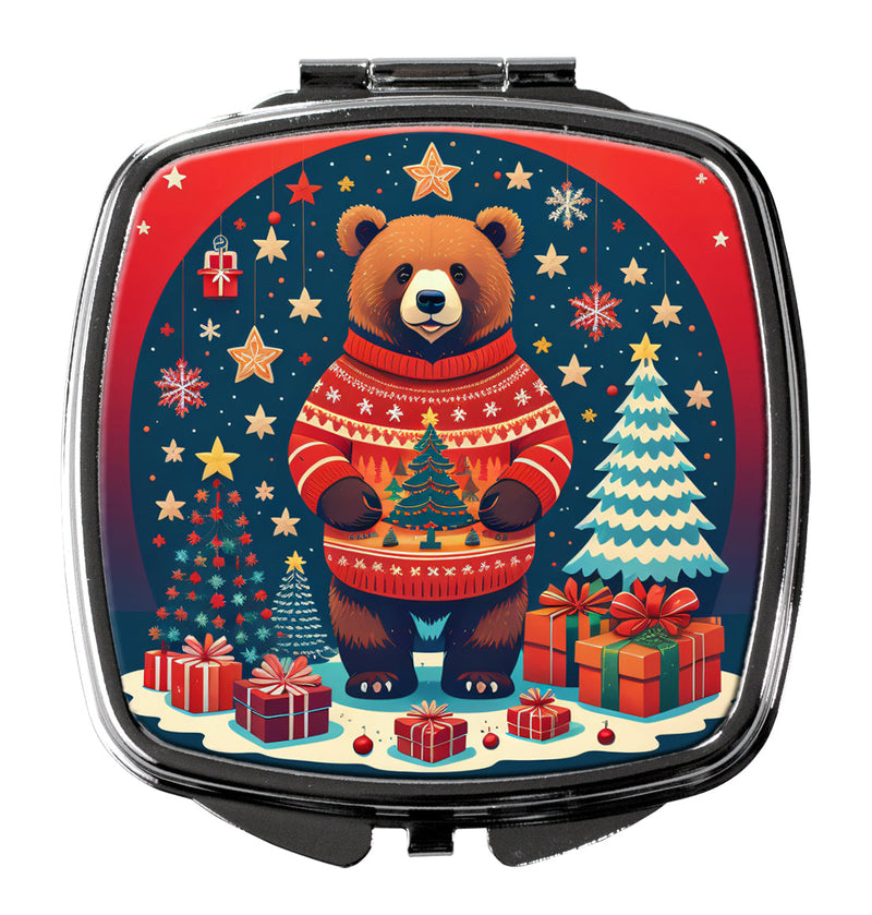 Bear Christmas Compact Mirror