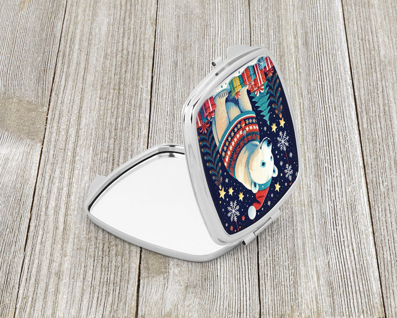 Polar Bear Christmas Compact Mirror