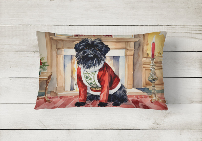 Affenpinscher Christmas Fabric Decorative Pillow