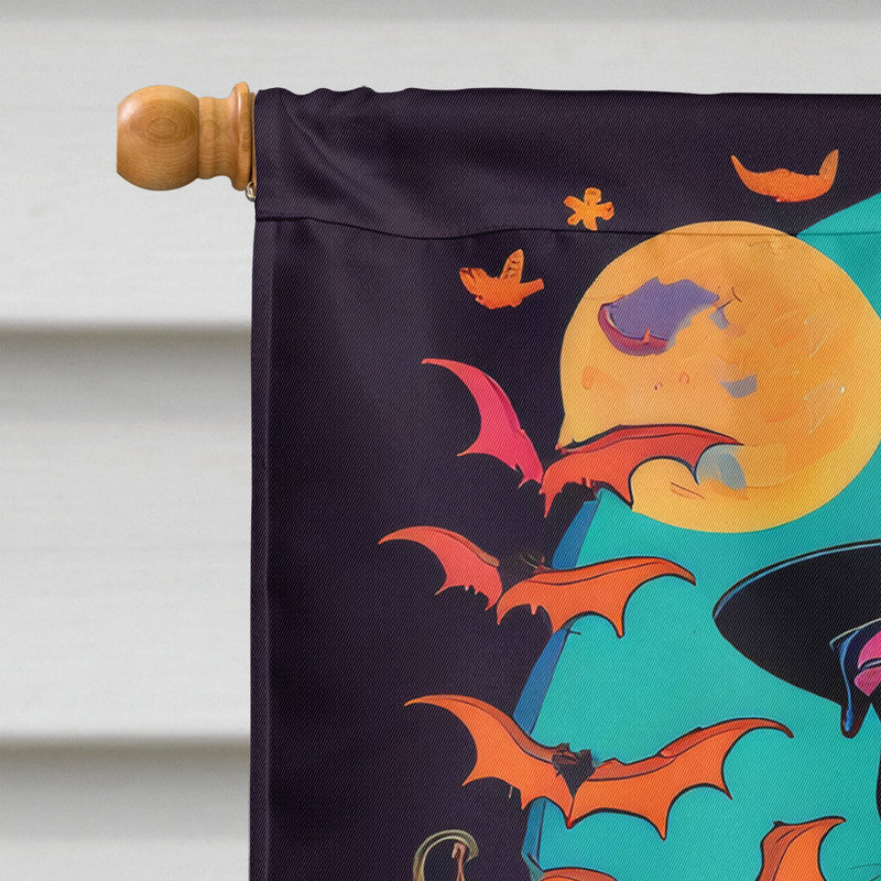 Pit Bull Terrier Witchy Halloween House Flag