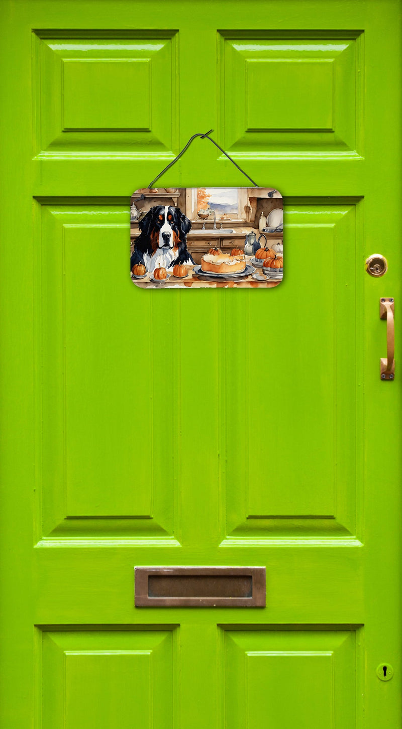 Bernese Mountain Dog Fall Kitchen Pumpkins Wall or Door Hanging Prints