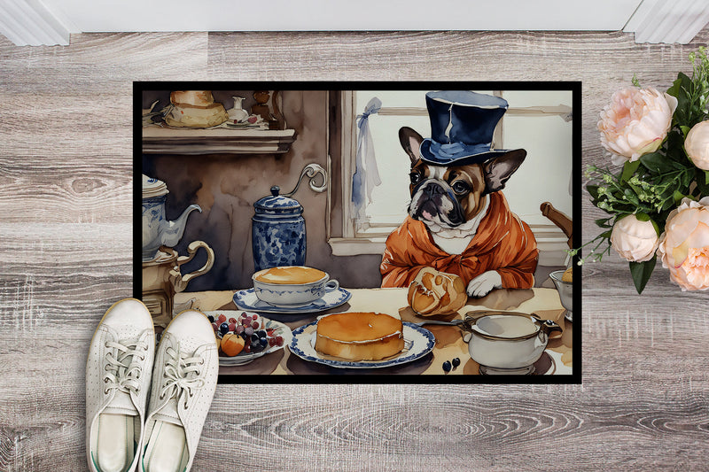 French Bulldog Fall Kitchen Pumpkins Indoor or Outdoor Mat 24x36