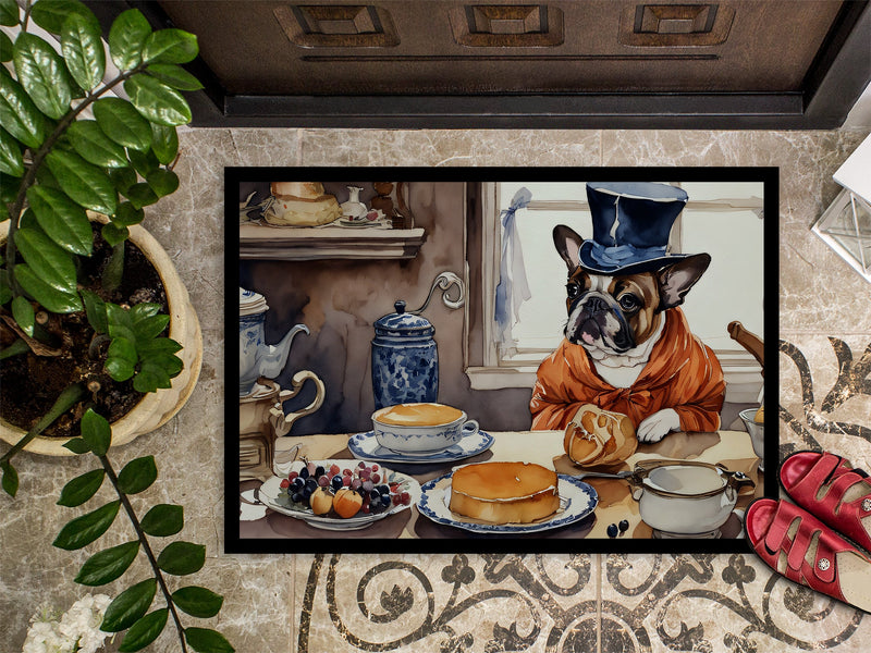 French Bulldog Fall Kitchen Pumpkins Indoor or Outdoor Mat 24x36