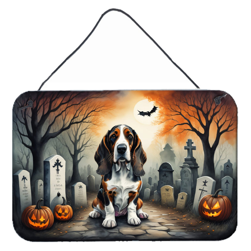 Basset Hound Spooky Halloween Wall or Door Hanging Prints