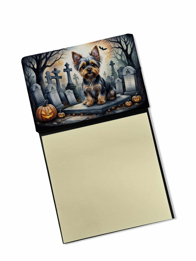 Yorkshire Terrier Spooky Halloween Sticky Note Holder