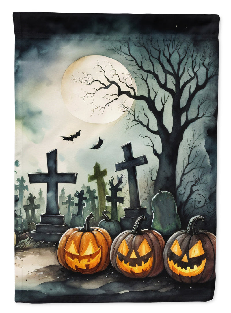 Graveyard Spooky Halloween House Flag