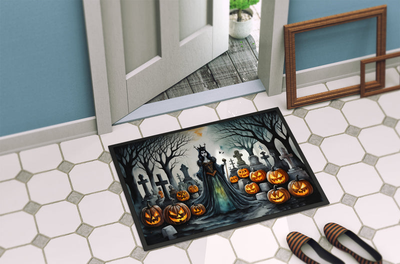 Evil Queen Spooky Halloween Indoor or Outdoor Mat 24x36