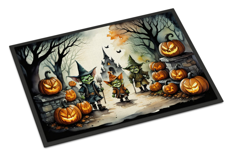 Goblins Spooky Halloween Indoor or Outdoor Mat 24x36