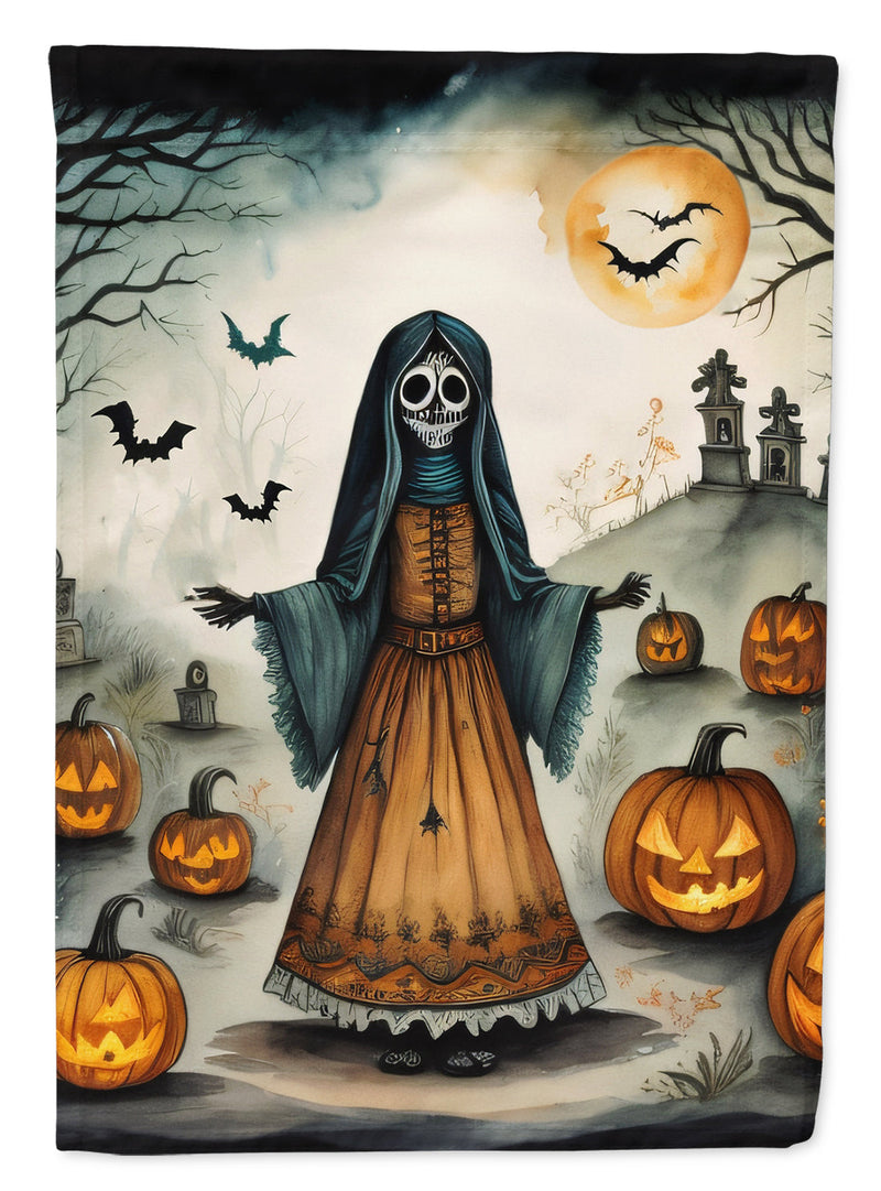 La Llorona Skeleton Spooky Halloween House Flag