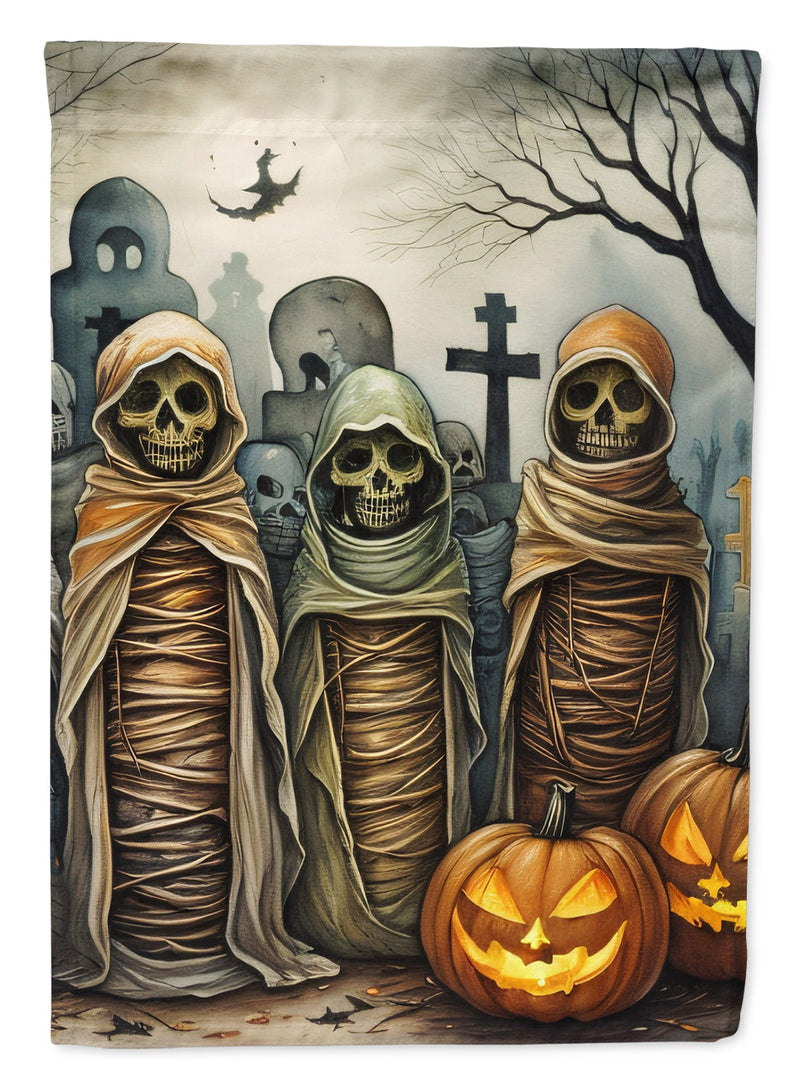 Mummies Spooky Halloween Garden Flag