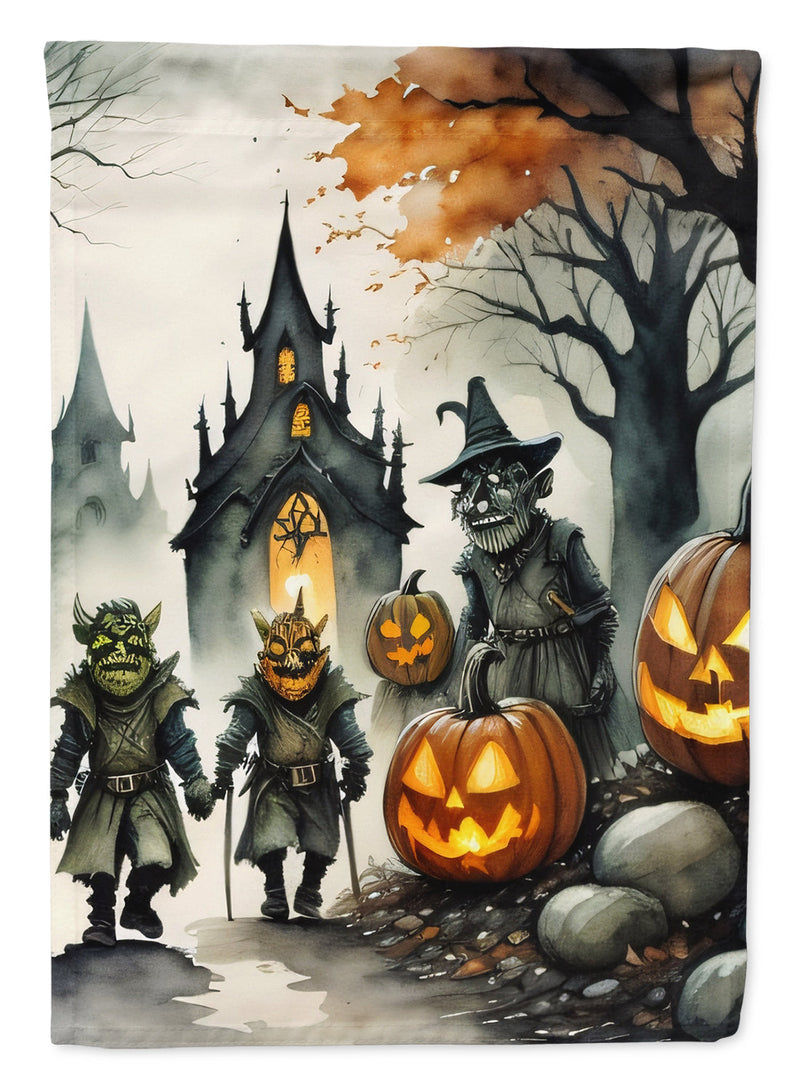 Orcs Spooky Halloween Garden Flag