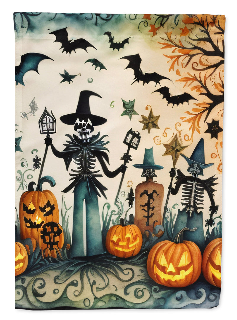 Papel Picado Skeletons Spooky Halloween House Flag