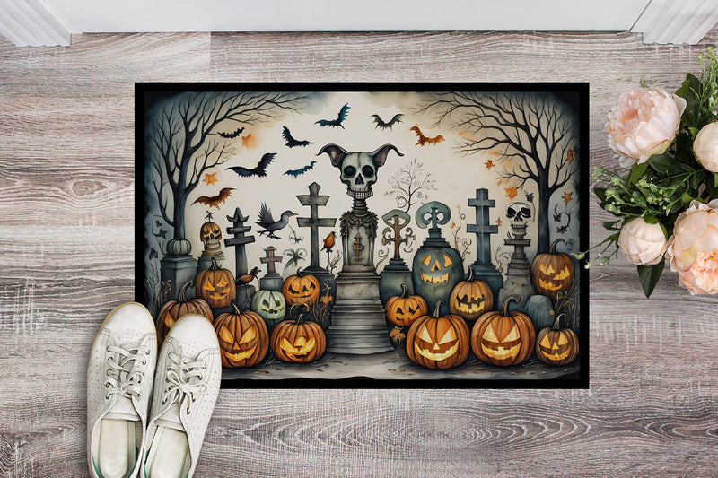 Pet Cemetery Spooky Halloween Indoor or Outdoor Mat 24x36