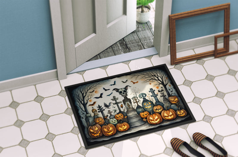 Pet Cemetery Spooky Halloween Indoor or Outdoor Mat 24x36